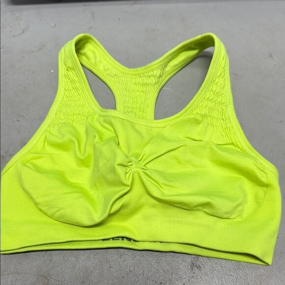 ZENSAH Neon Yellow Sports Bra - Size M/L - NEVER WORN - Athletic Top - Picture 1 of 3